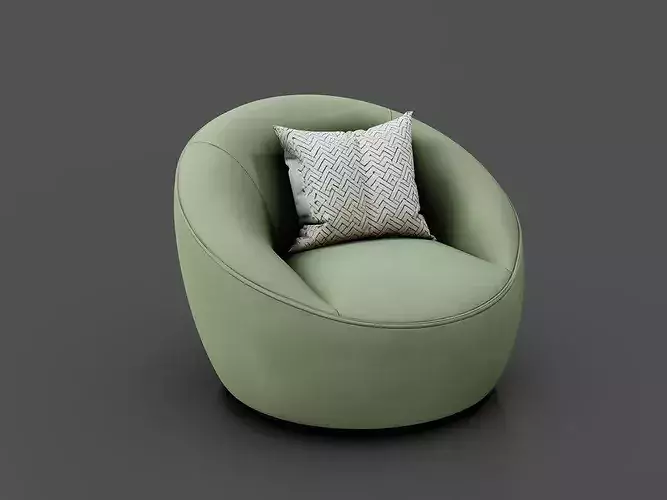 Modern Chair 3 Low-poly 3D model