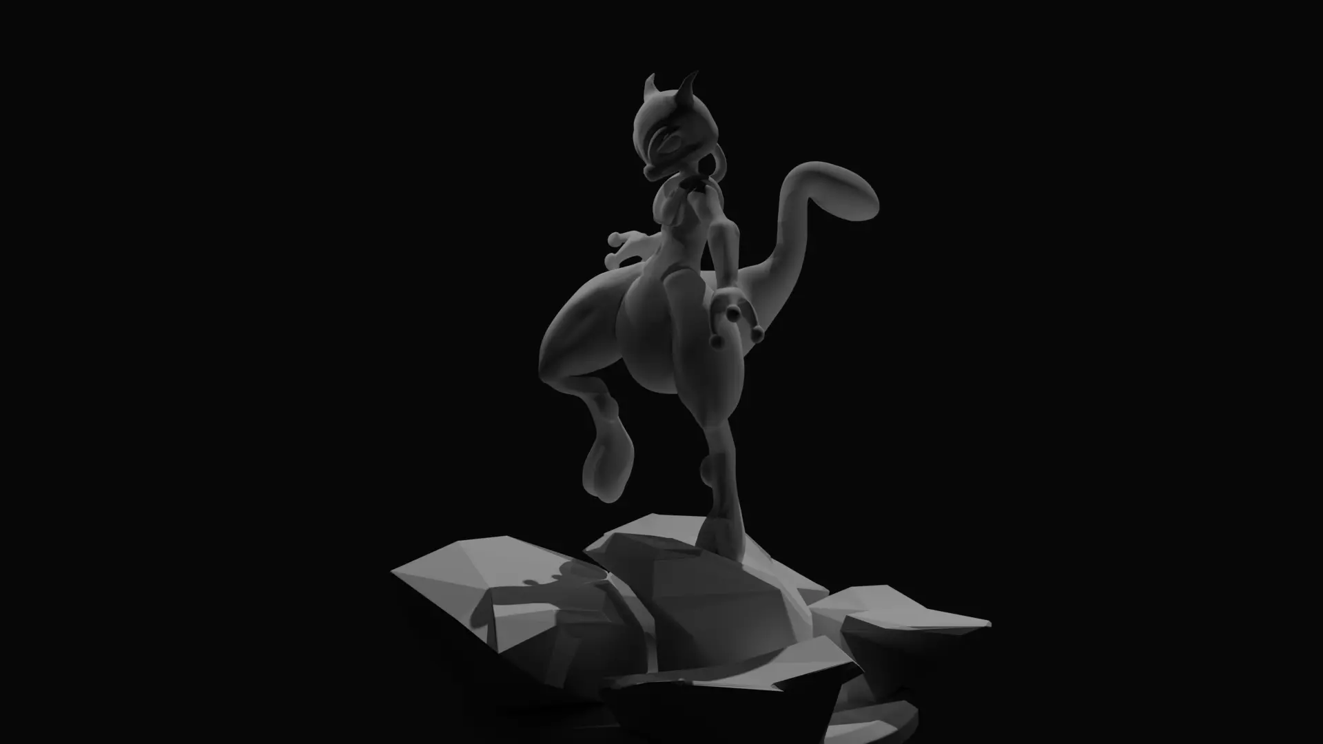 Mewtwo Pokemon for 3D printing 3D print model