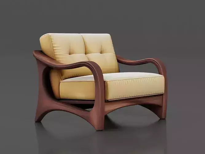 Modern Chair 9 Low-poly 3D model