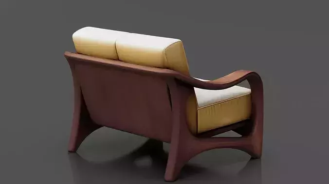 Modern Chair 9 Low-poly 3D model 4