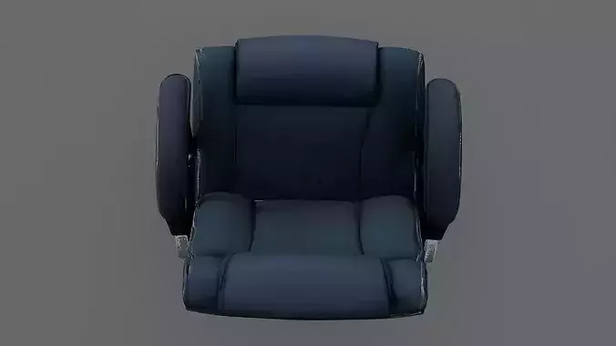 Office Chair 4 Low-poly 3D model 6