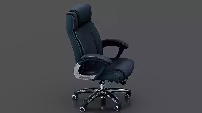 Office Chair 4 Low-poly 3D model 4