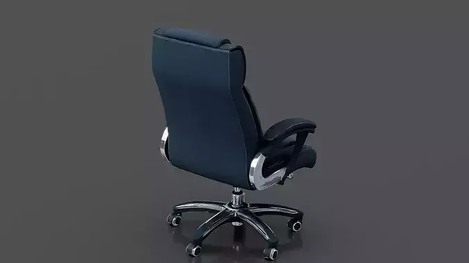 Office Chair 4 Low-poly 3D model 3