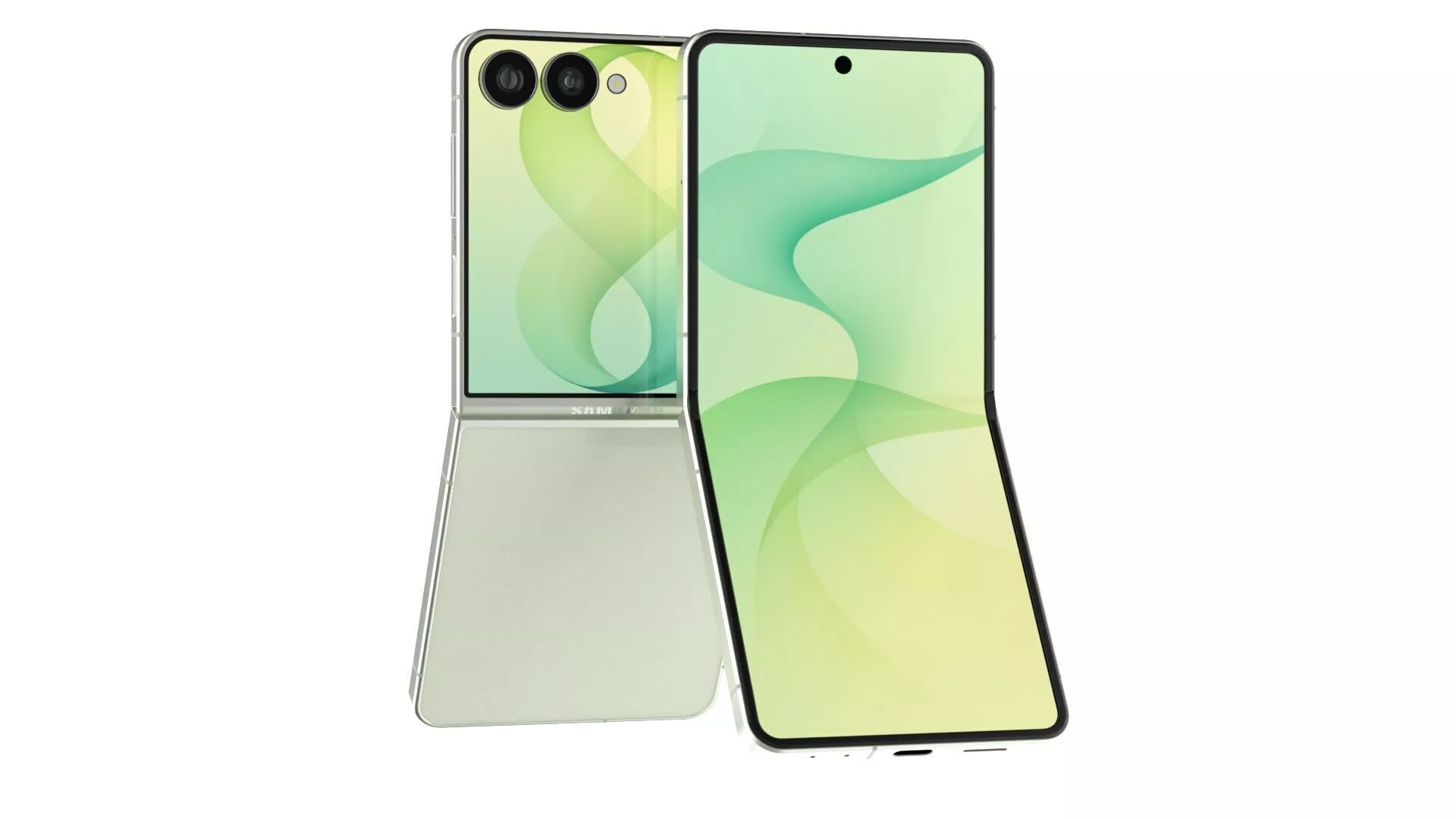 Samsung Galaxy Z Flip 8 Mint 3D model rigged | CGTrader