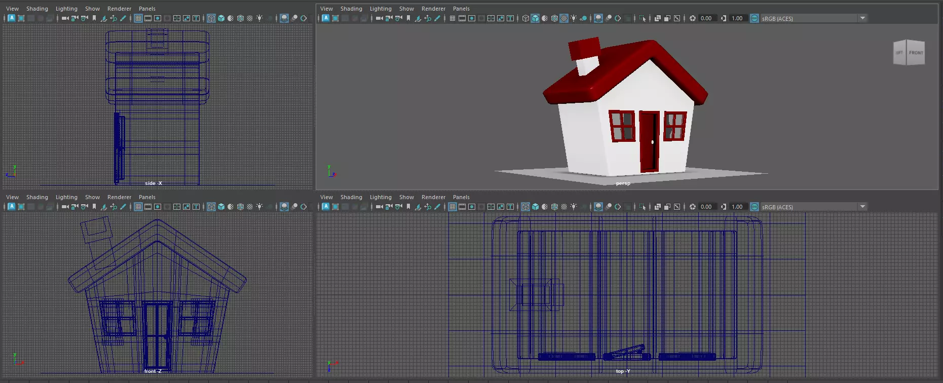 Cartoon Stylized House Free low-poly 3D model