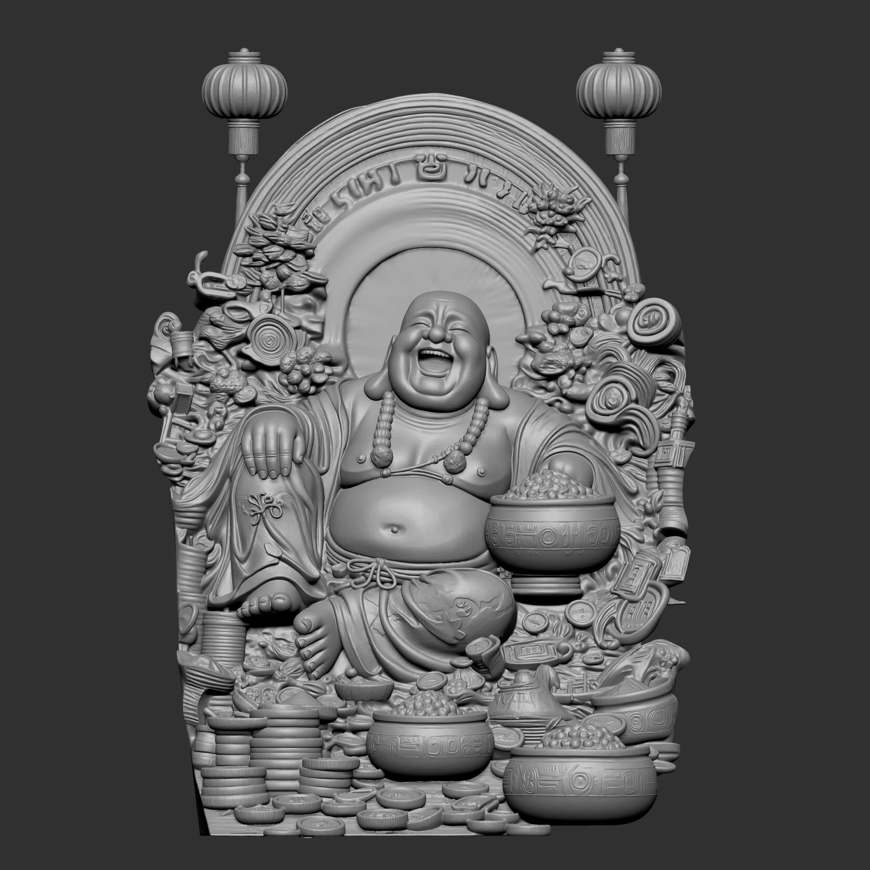 Laughing Buddha 3D print model