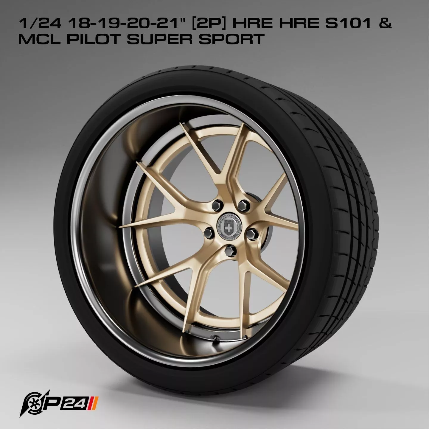 1-24th 18-19-20-21 inches 2P HRE S101 and MCL Pilot Super Sport 3D print model