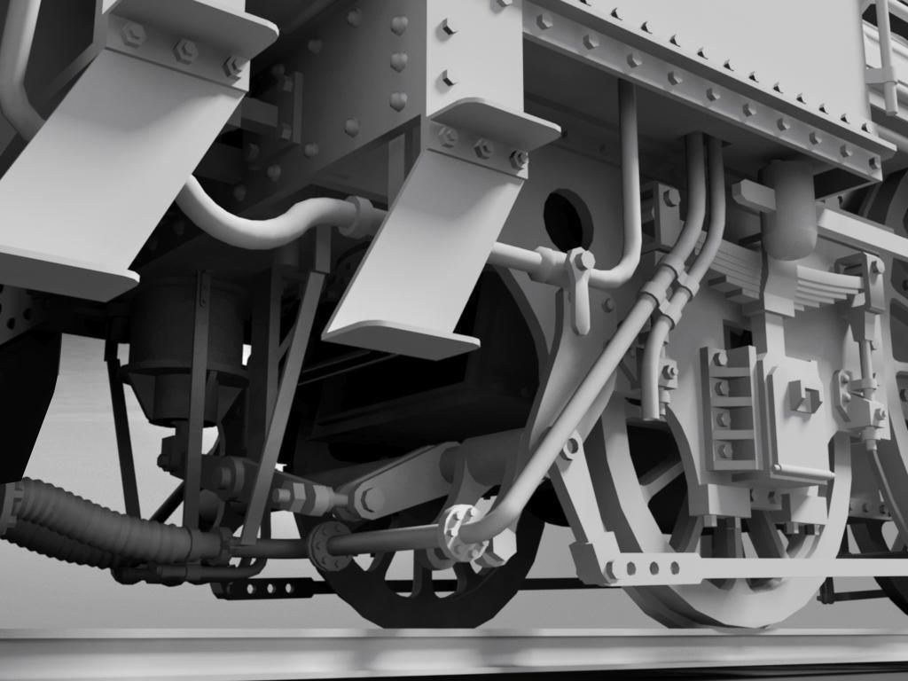 Orleans 1893 Steam Locomotive 3D model_20