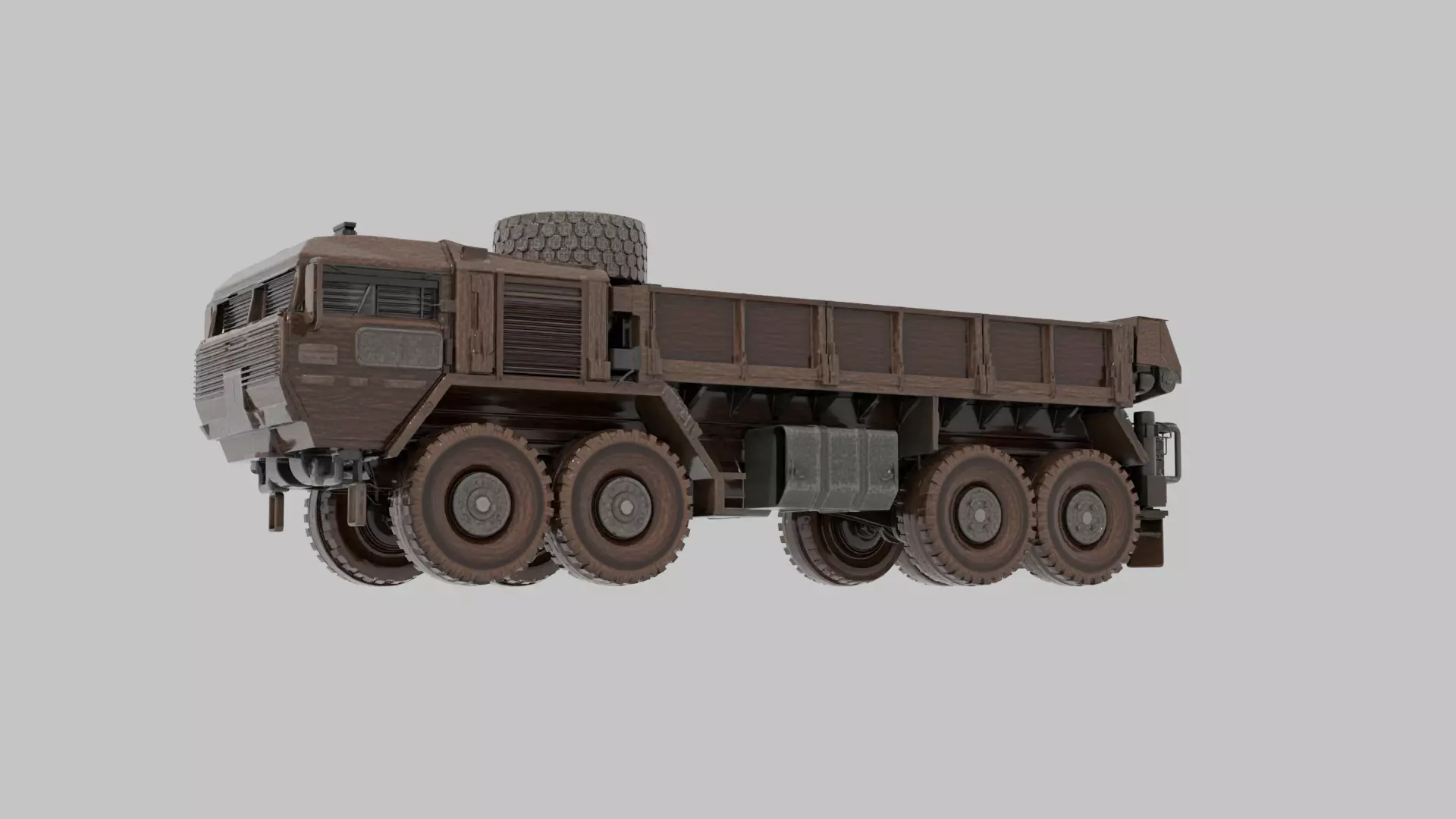 Game Ready High Poly Military Transport Truck 3D Model 3D model