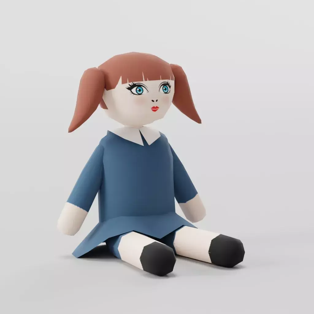 Doll Lowpoly 3D model
