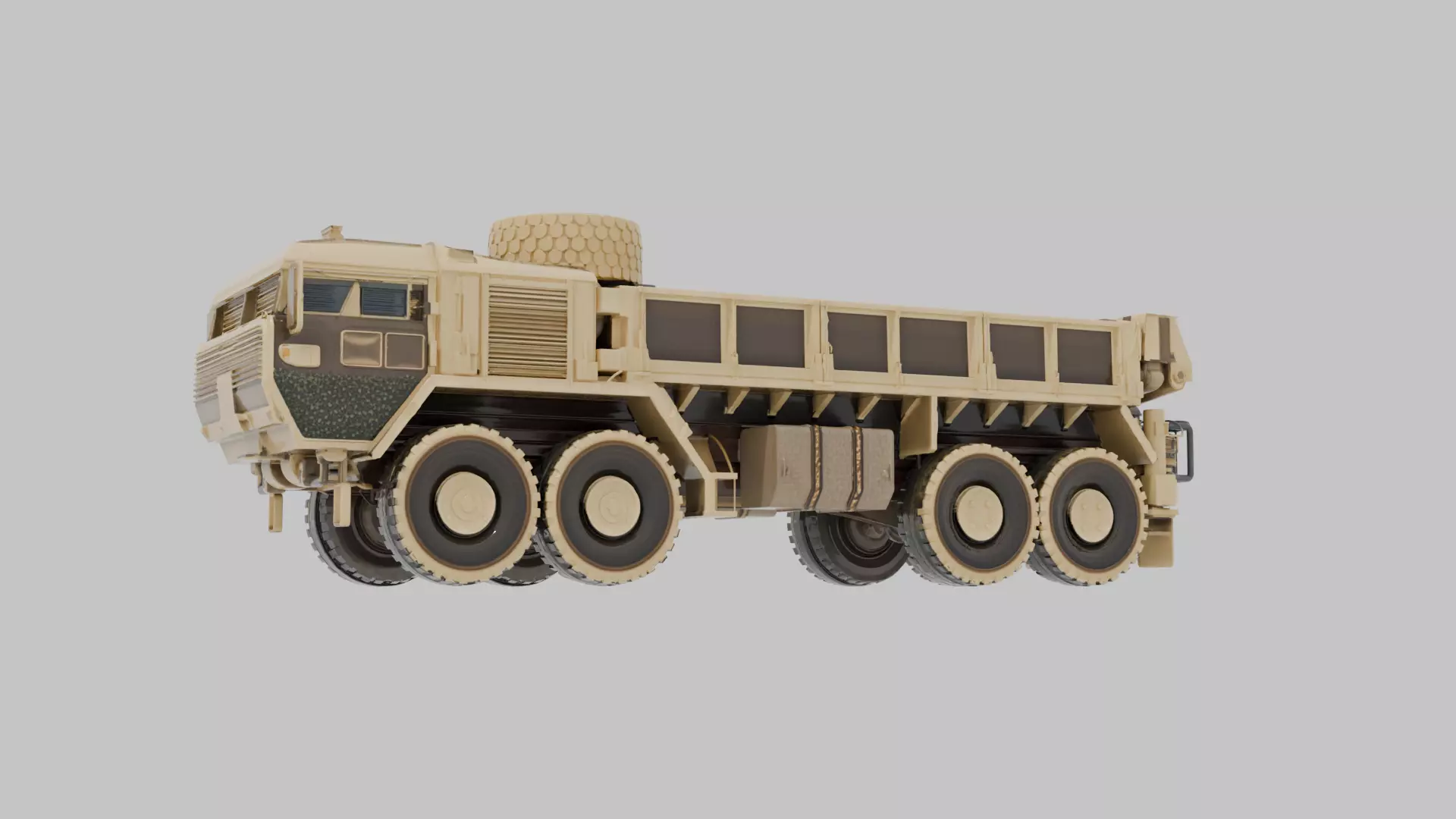 Game Ready High Poly Military Transport Truck 3D Model 3D model