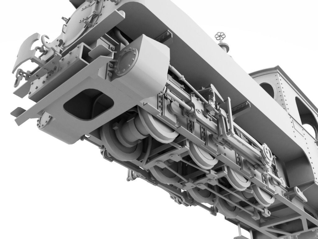 Brigadelok Steam Locomotive 01 Free 3D model_9