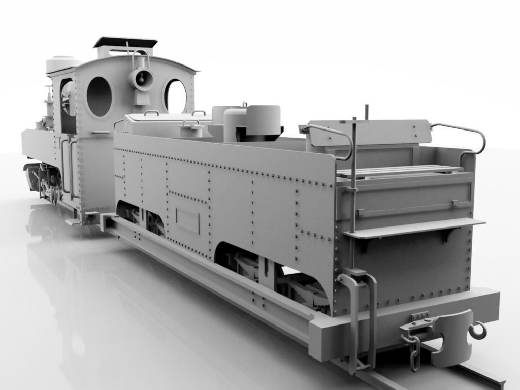 Brigadelok Steam Locomotive 01 Free 3D model_6