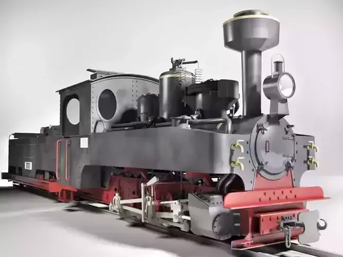 Brigadelok Steam Locomotive 01 Free 3D model