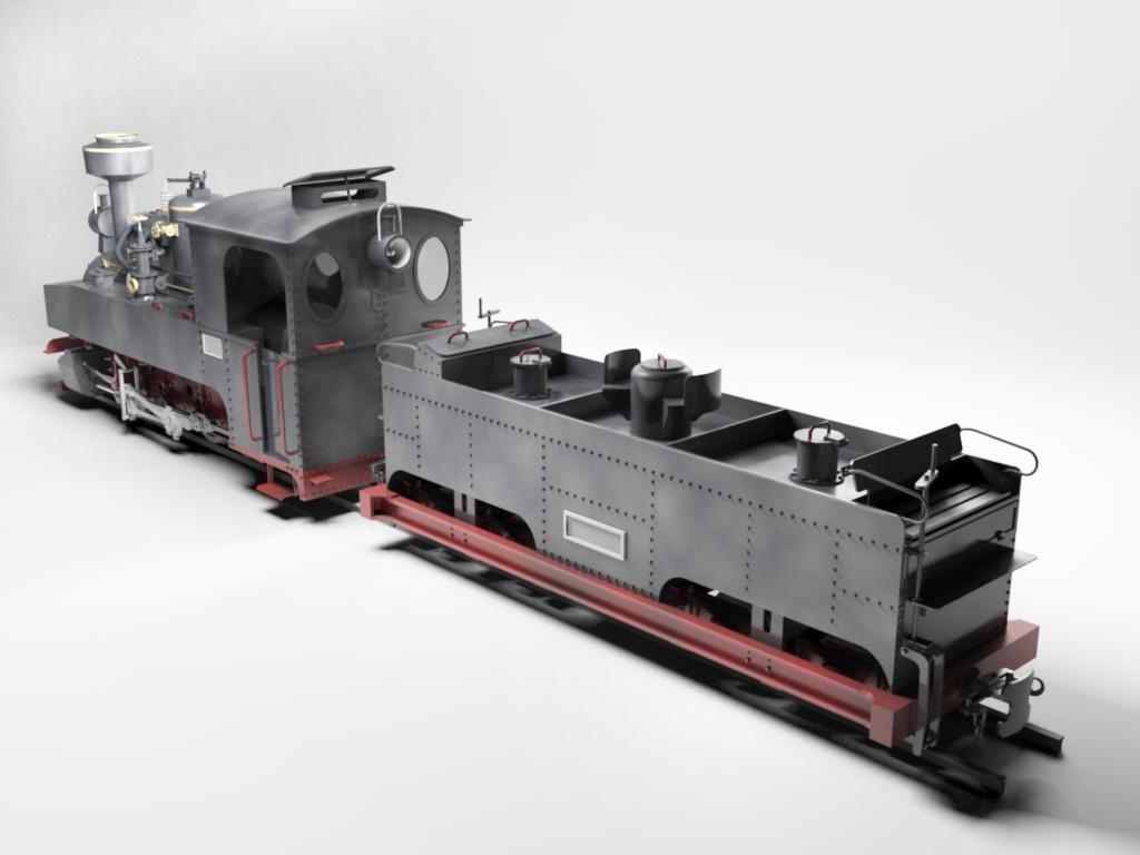 Brigadelok Steam Locomotive 01 Free 3D model_1