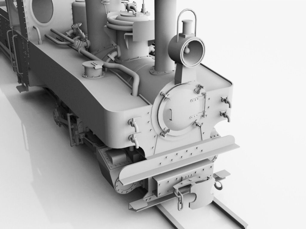 Brigadelok Steam Locomotive 01 Free 3D model_8