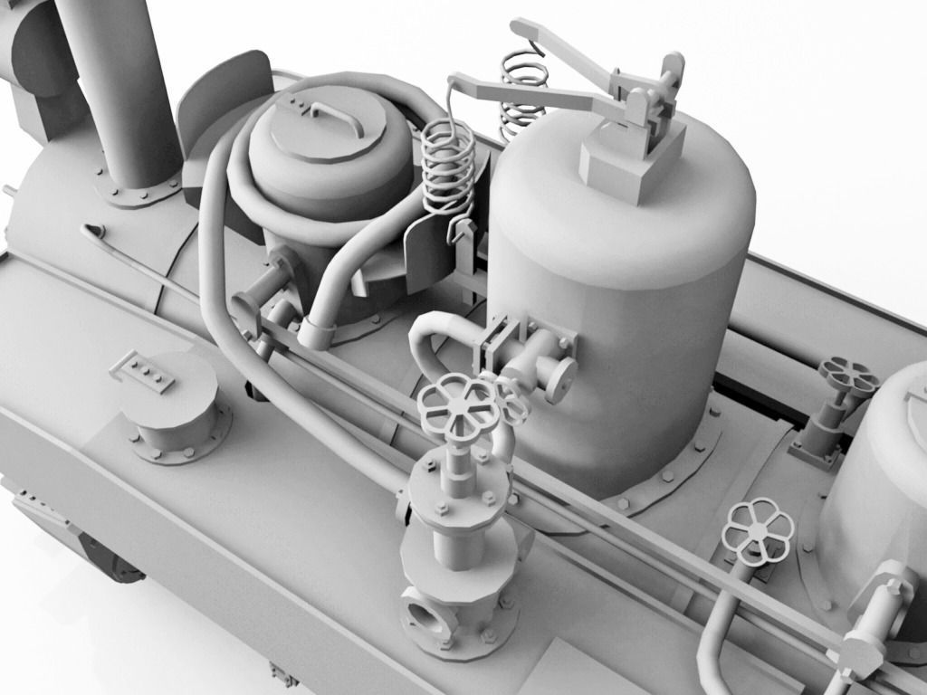 Brigadelok Steam Locomotive 01 Free 3D model_7