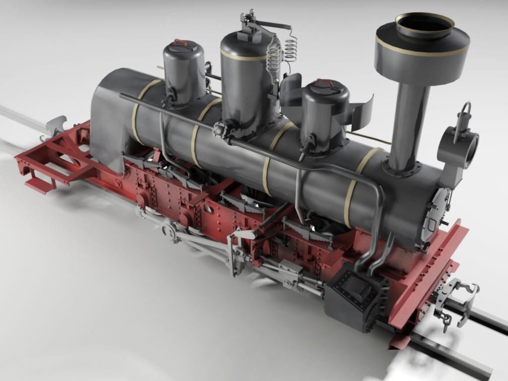Brigadelok Steam Locomotive 01 Free 3D model_4