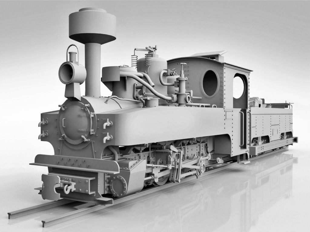 Brigadelok Steam Locomotive 01 Free 3D model_5