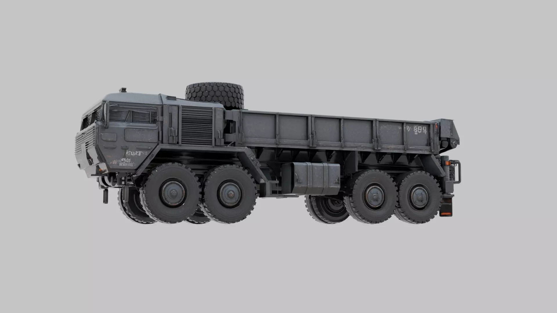 Game Ready High Poly Military Transport Truck 3D Model 3D model