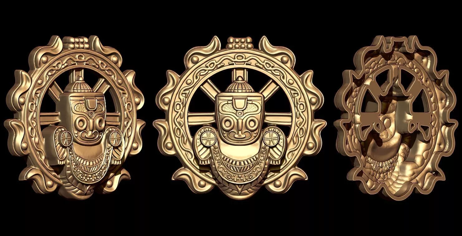 Lord Jagannath Pendant 3D print model