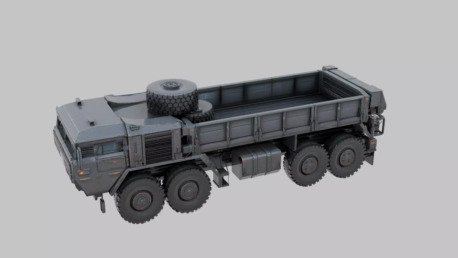 Game Ready High Poly Military Transport Truck 3D Model 3D model
