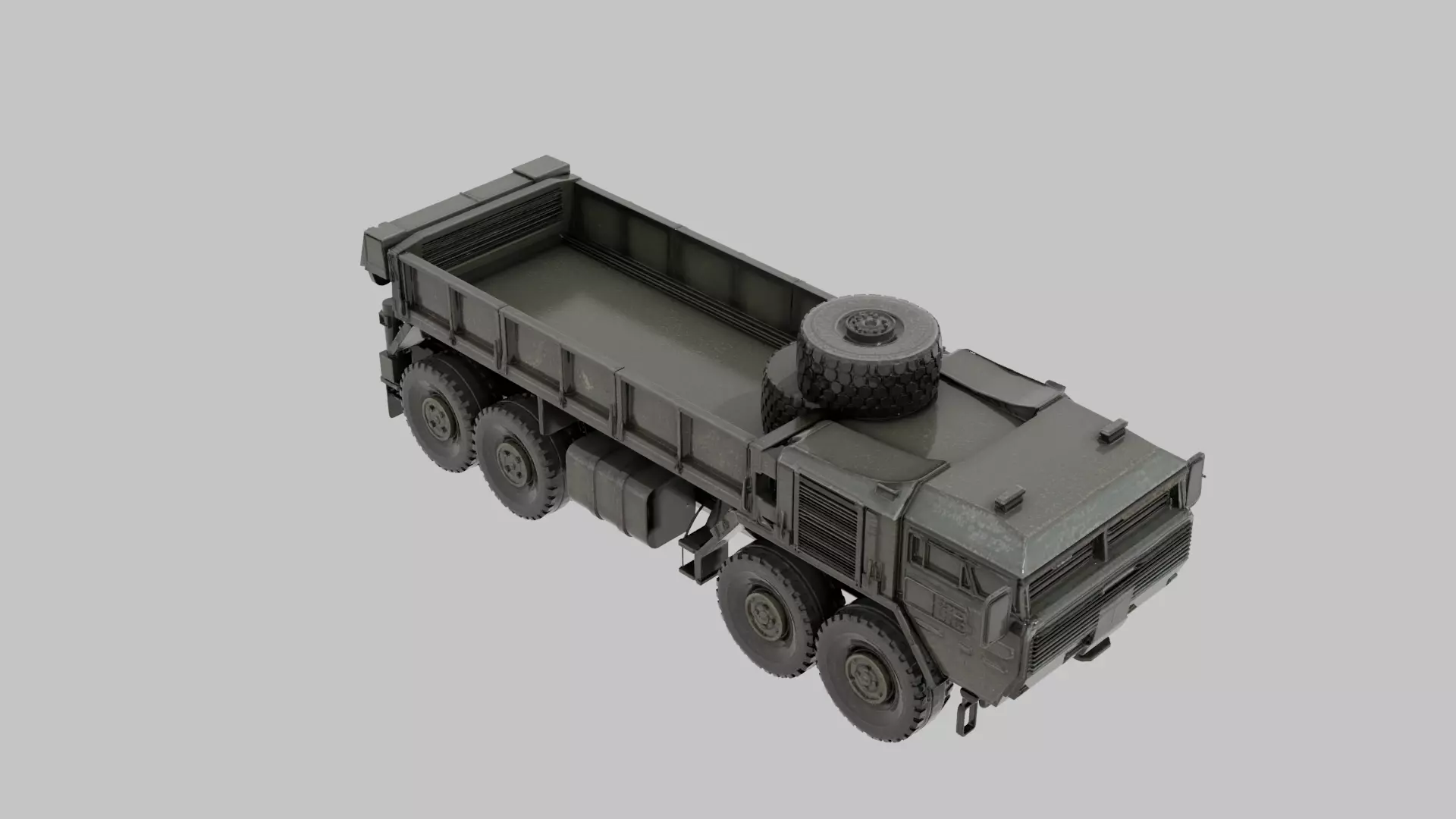 Game Ready High Poly Military Transport Truck 3D Model 3D model