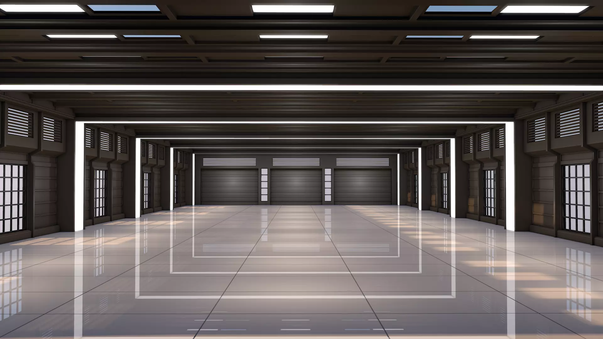 Sci Fi Warehouse 3D model