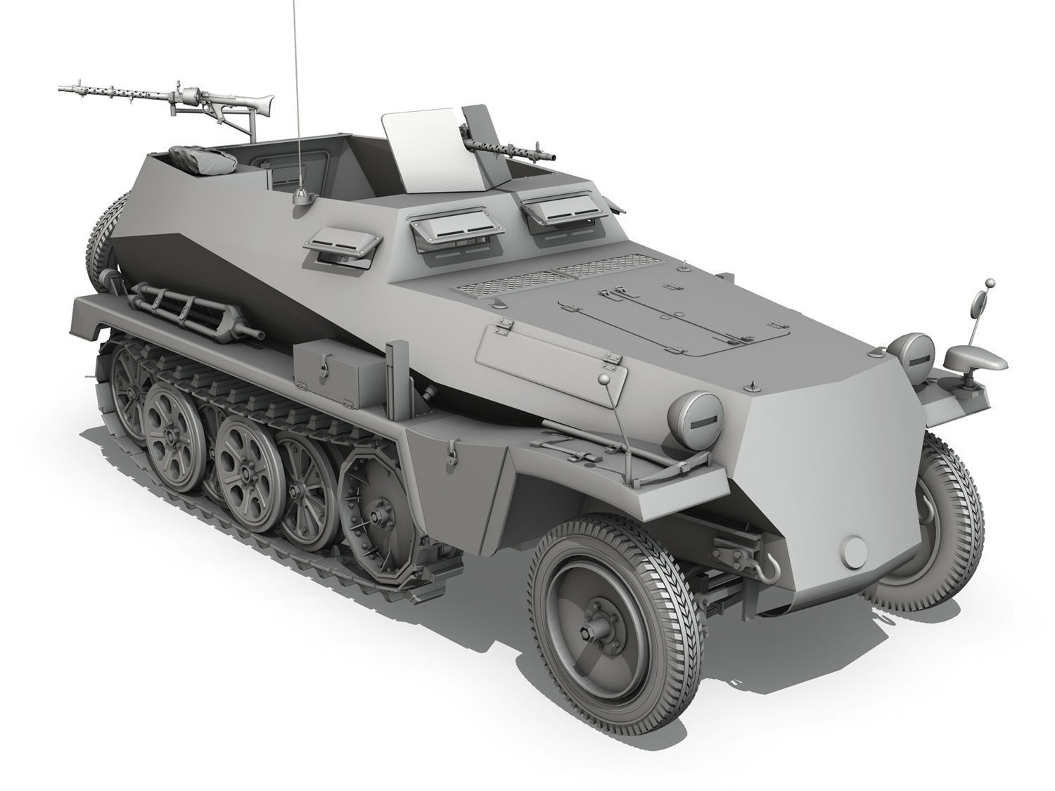 SDKFZ 250 - Halftruck - 24PD 3D model_11