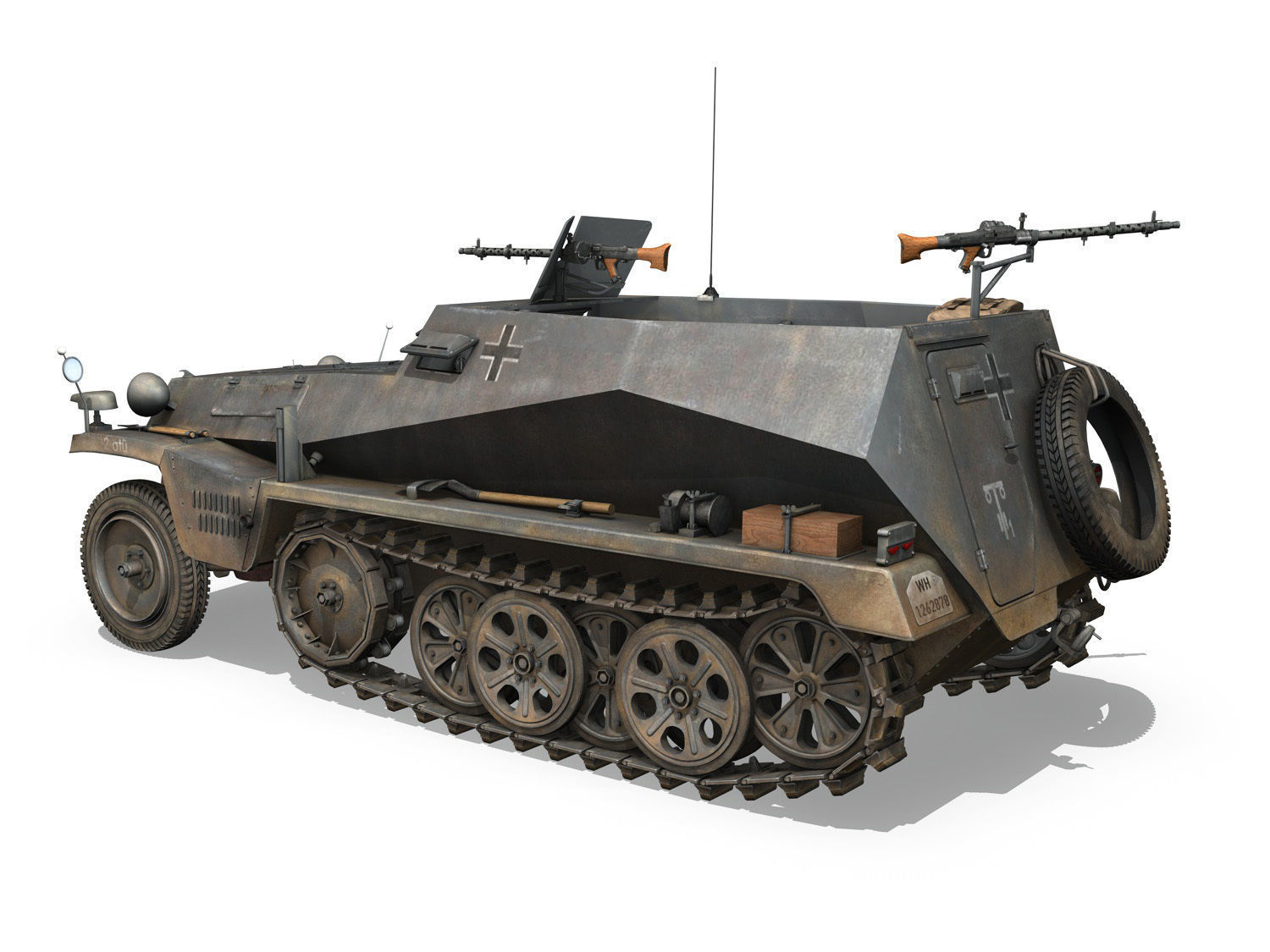 SDKFZ 250 - Halftruck - 24PD 3D model_3