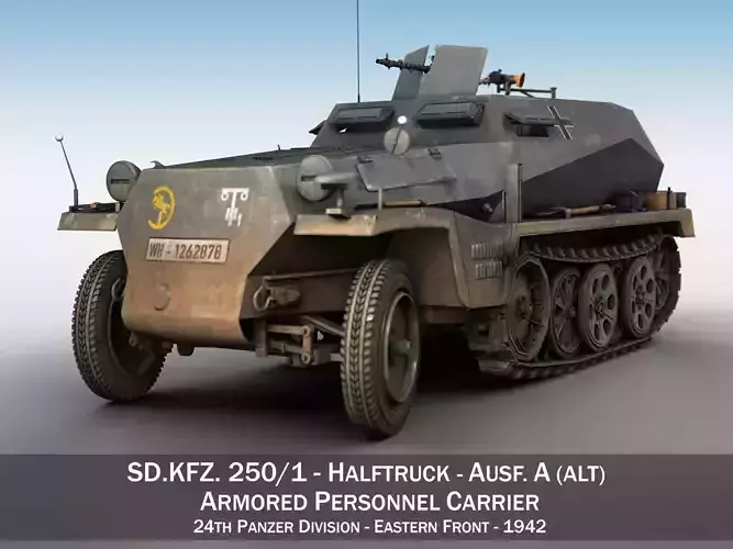 SDKFZ 250 - Halftruck  - 24PD 3D model