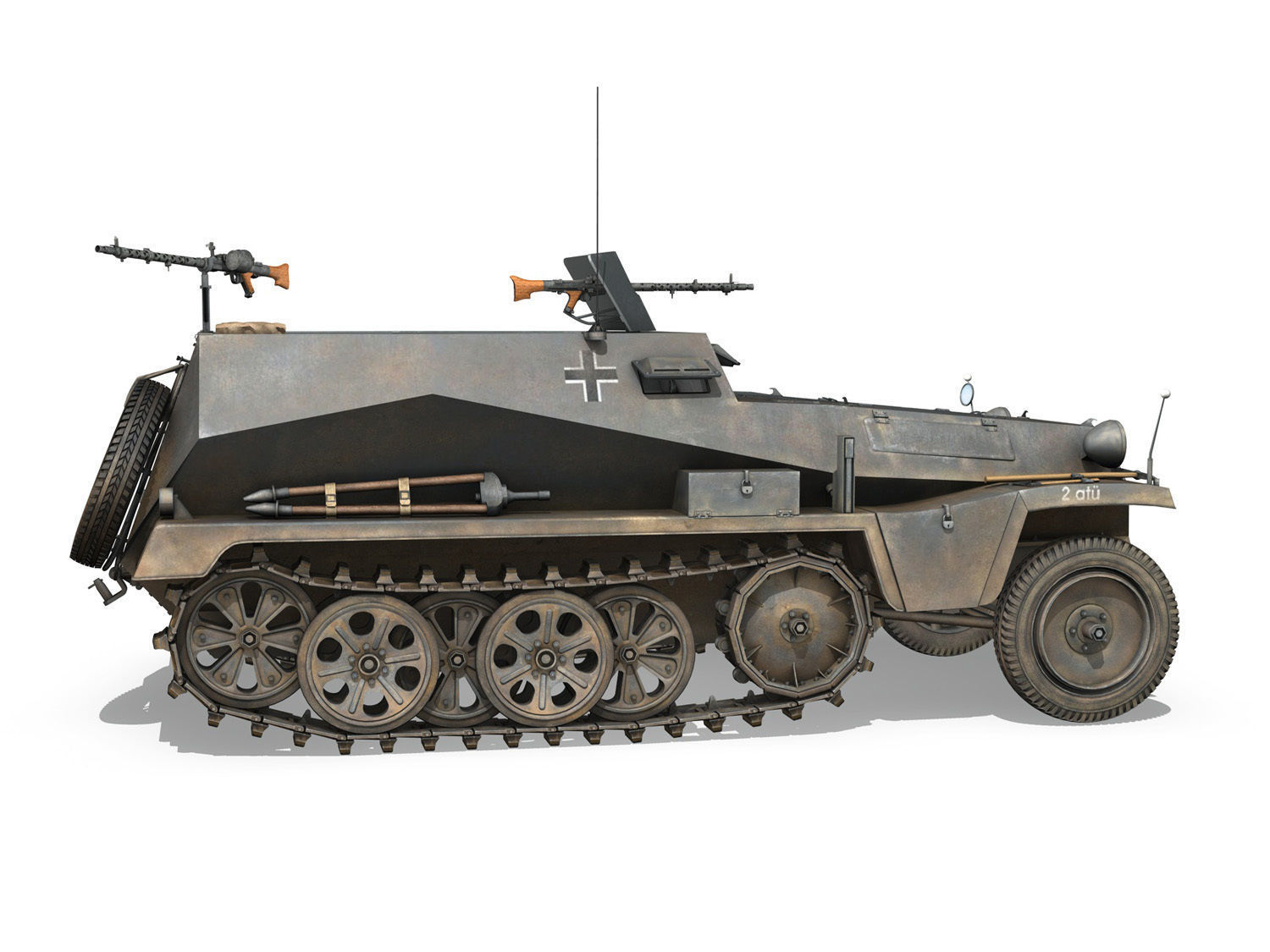 SDKFZ 250 - Halftruck - 24PD 3D model_7