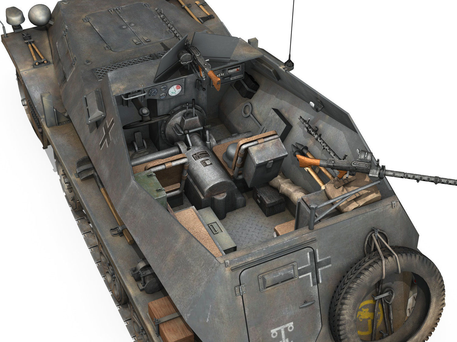 SDKFZ 250 - Halftruck - 24PD 3D model_4