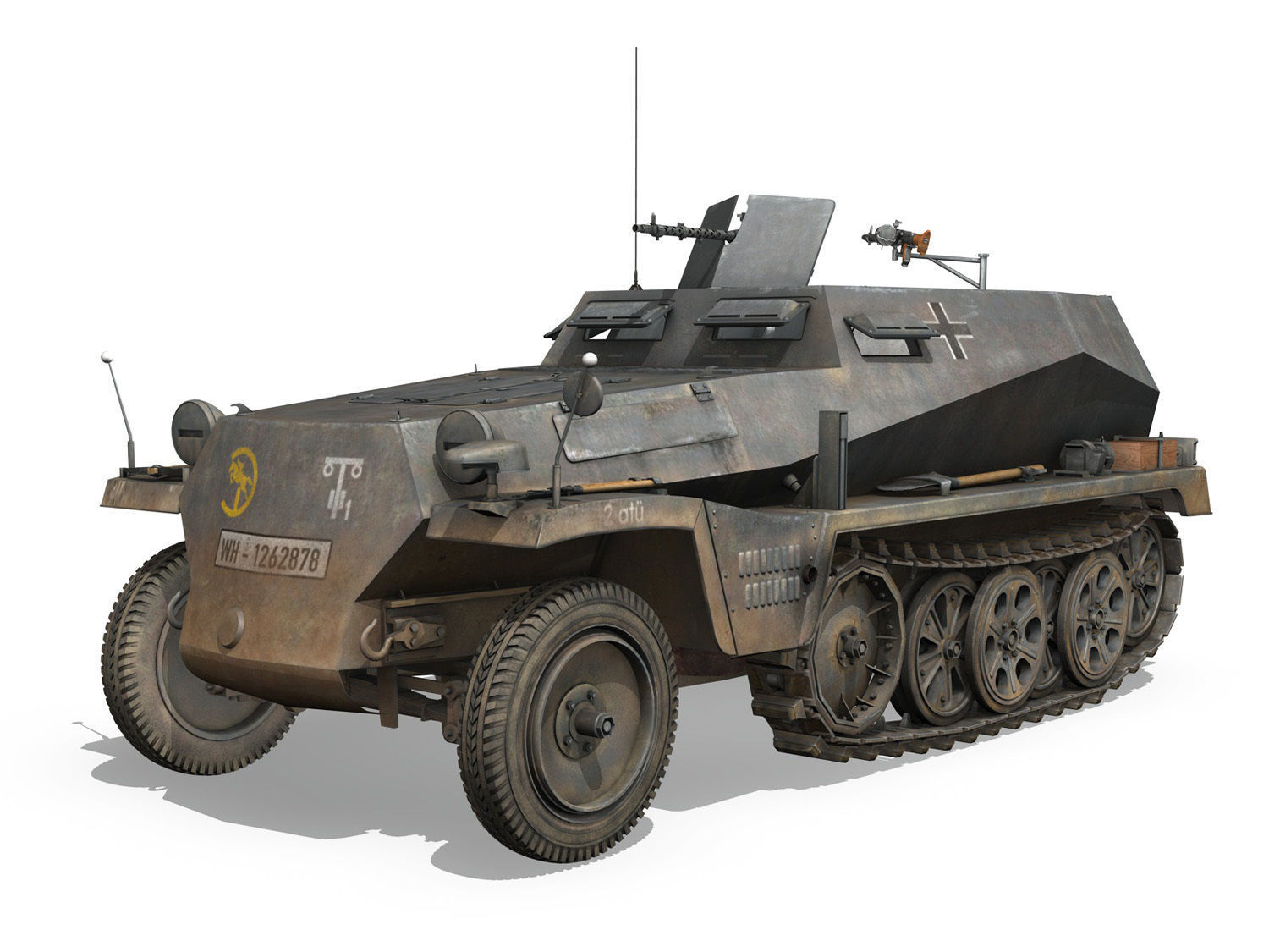 SDKFZ 250 - Halftruck - 24PD 3D model_1