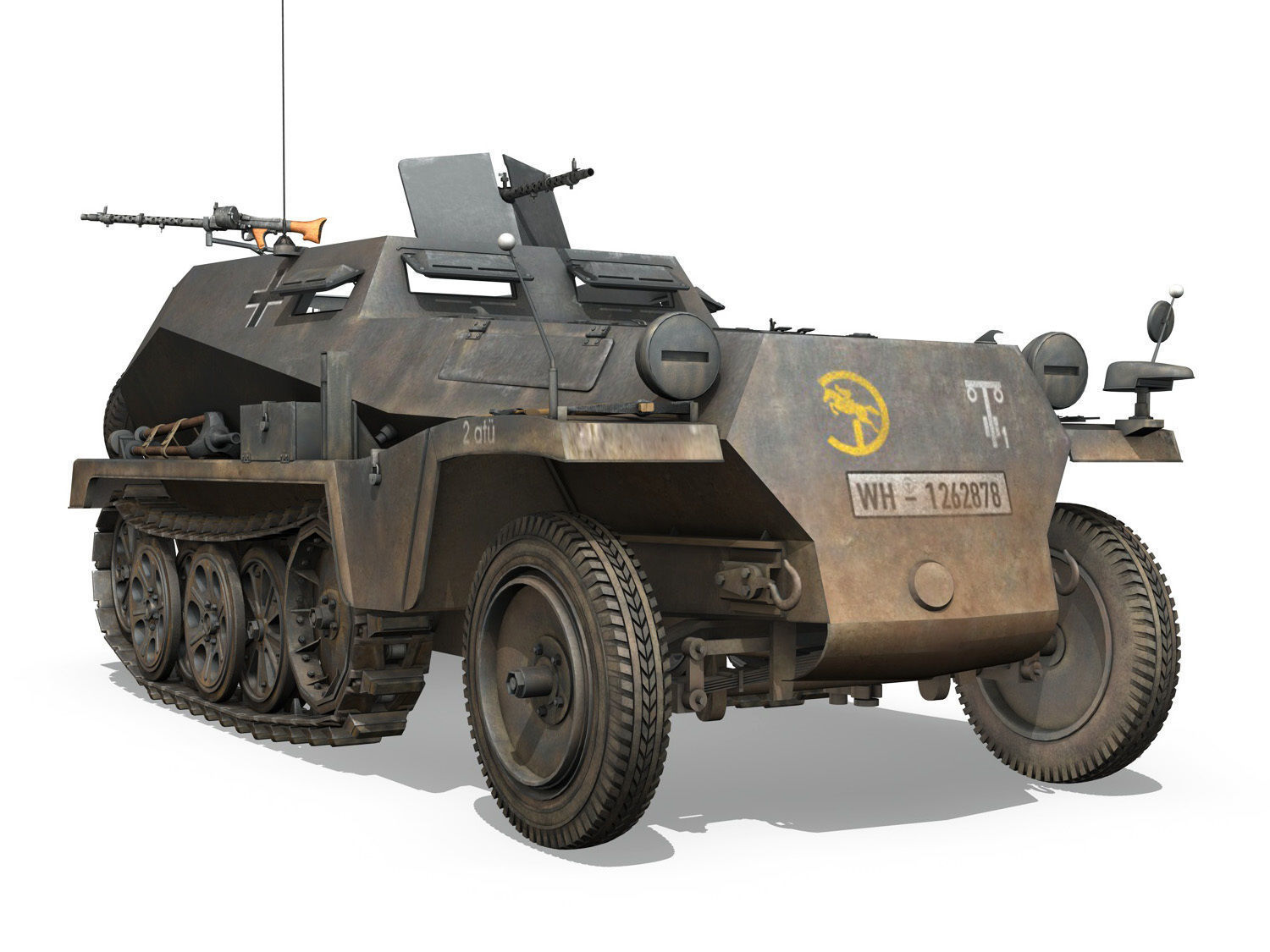 SDKFZ 250 - Halftruck - 24PD 3D model_9