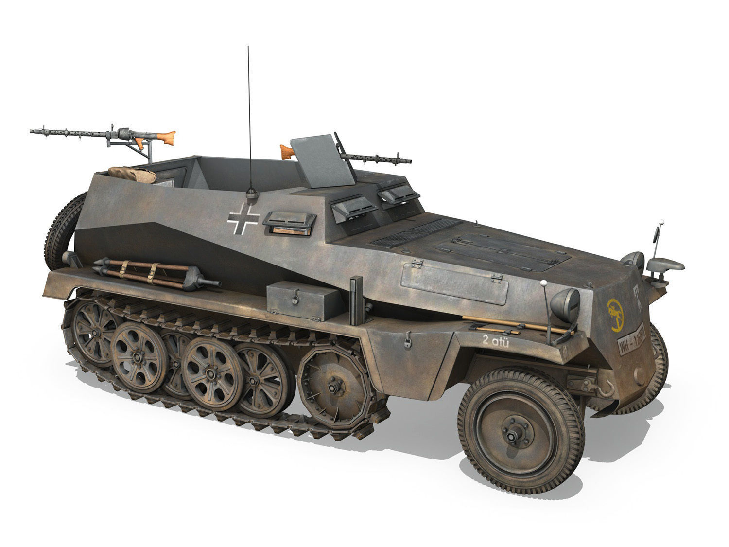 SDKFZ 250 - Halftruck - 24PD 3D model_8