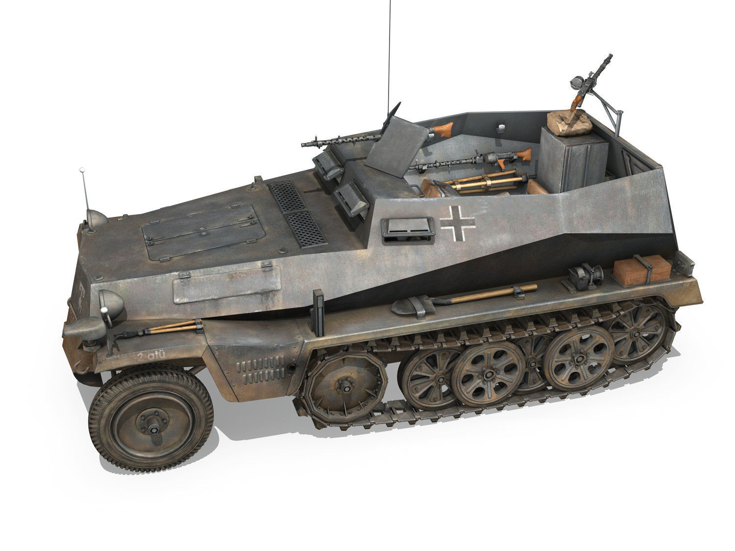 SDKFZ 250 - Halftruck - 24PD 3D model_2