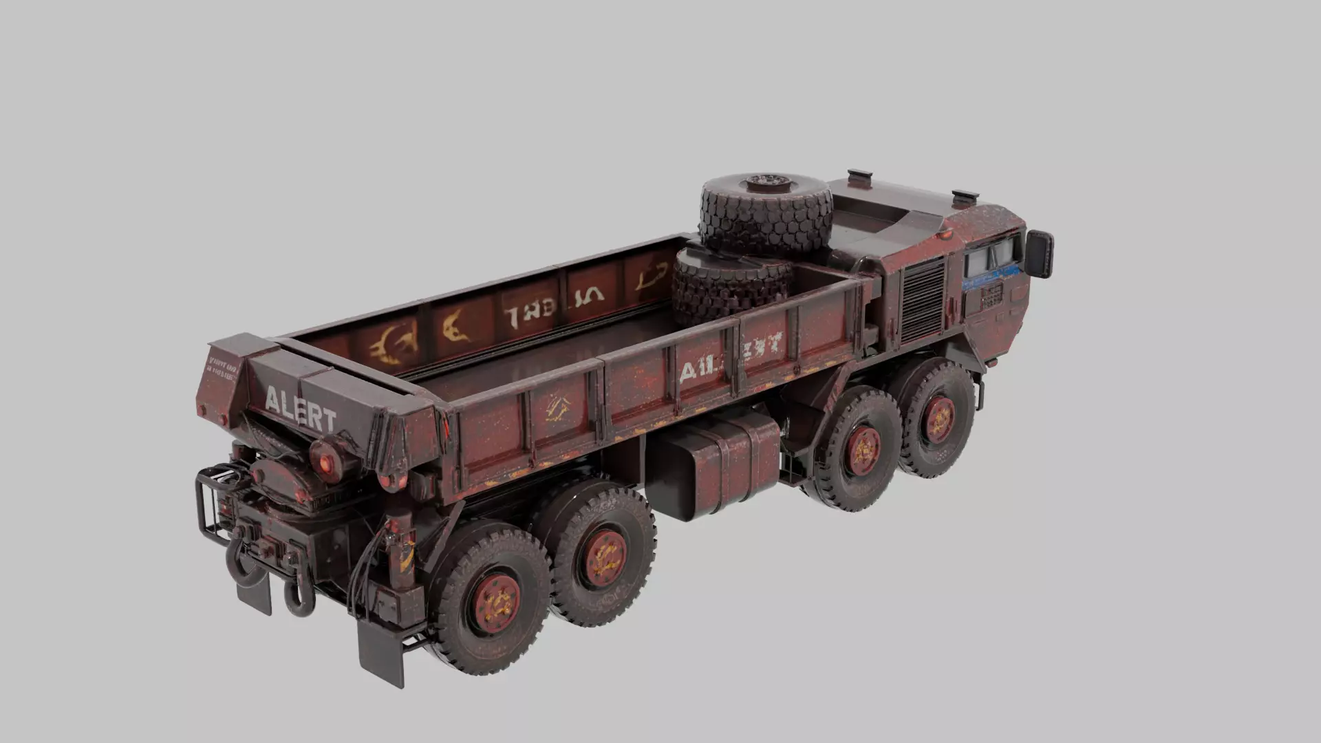Game Ready High Poly Military Transport Truck 3D Model 3D model