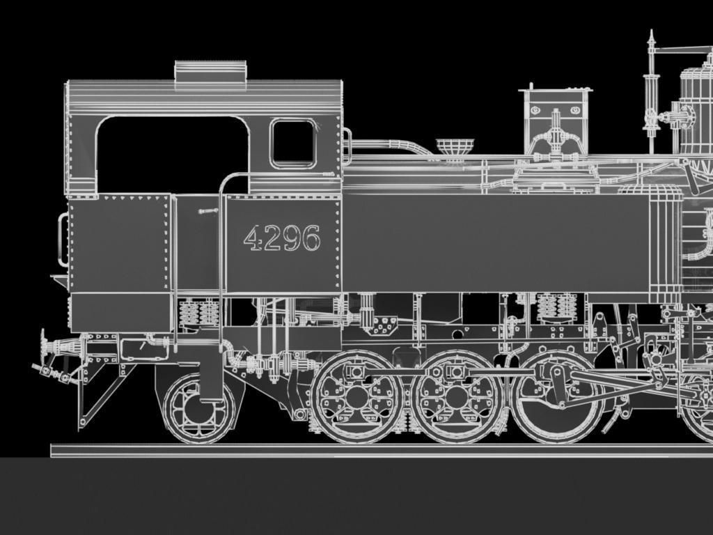 MAV 40 Steam Locomotive Tank Engine Free 3D model_16