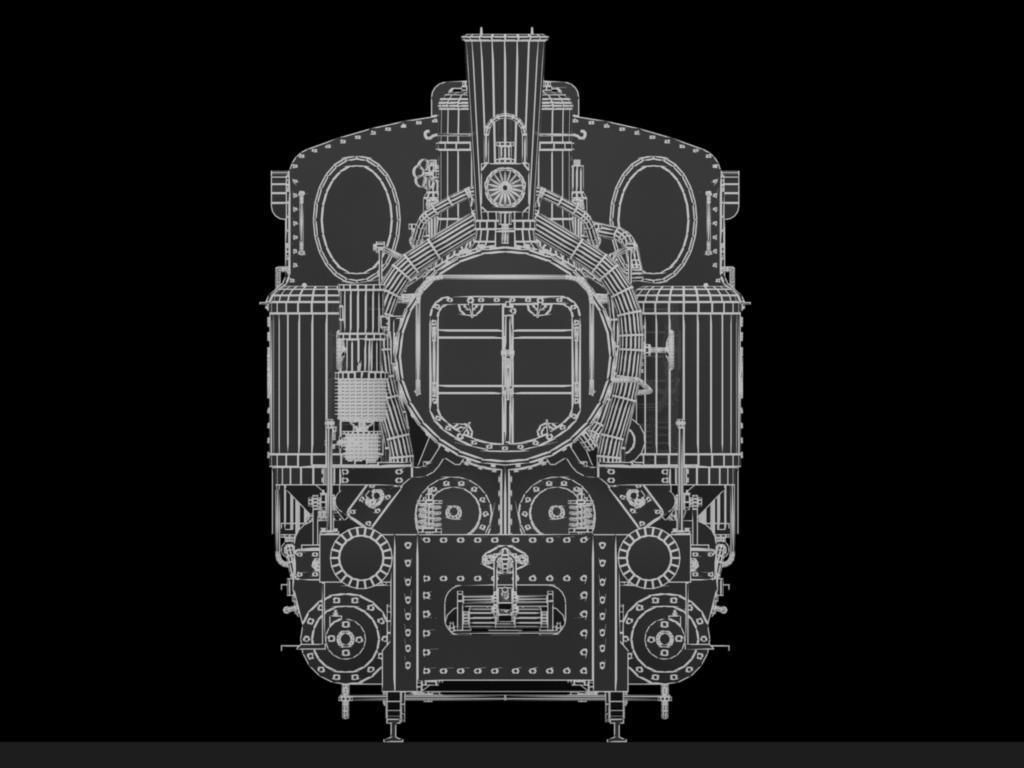 MAV 40 Steam Locomotive Tank Engine Free 3D model_18