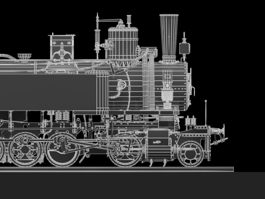 MAV 40 Steam Locomotive Tank Engine Free 3D model_17