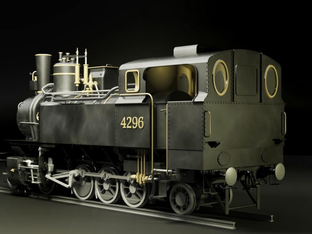 MAV 40 Steam Locomotive Tank Engine Free 3D model_1