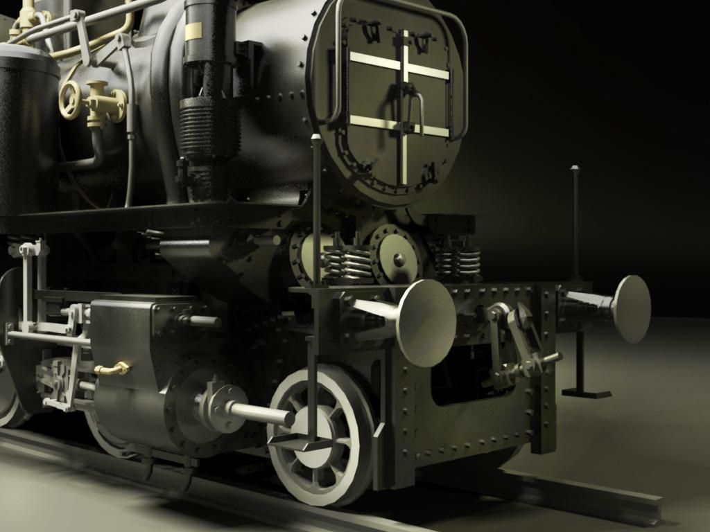 MAV 40 Steam Locomotive Tank Engine Free 3D model_6