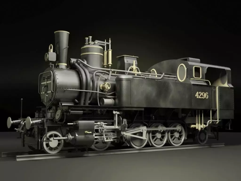 MAV 40 Steam Locomotive Tank Engine Free 3D model_0