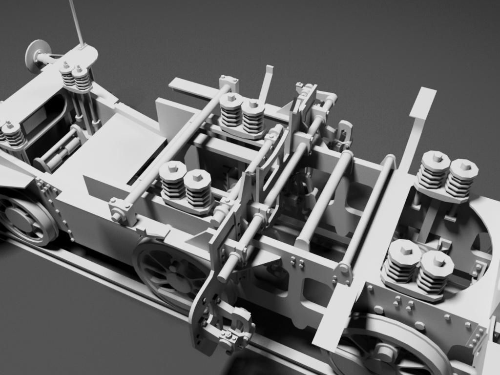 MAV 40 Steam Locomotive Tank Engine Free 3D model_15
