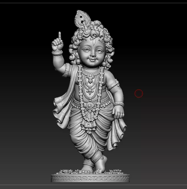 little krishna 3d printed model 3D print model