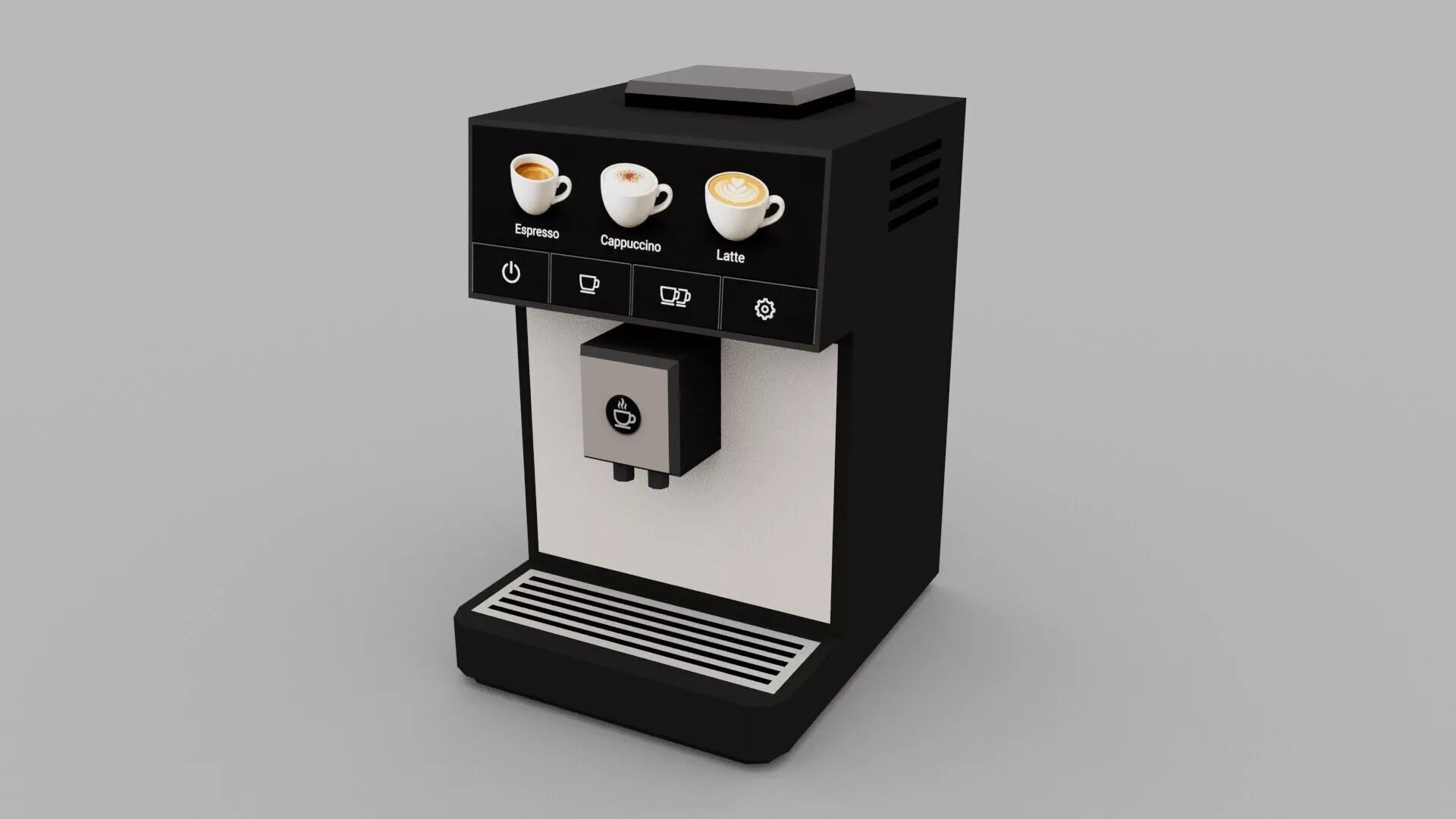 Coffee Maker Low-poly 3D model