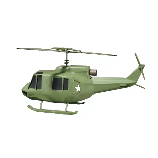 Low Poly Helicopter 3D Model 3D model