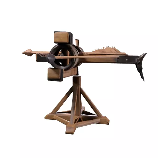 Low Poly Ballista Medieval Siege Weapon 3D Model 3D model