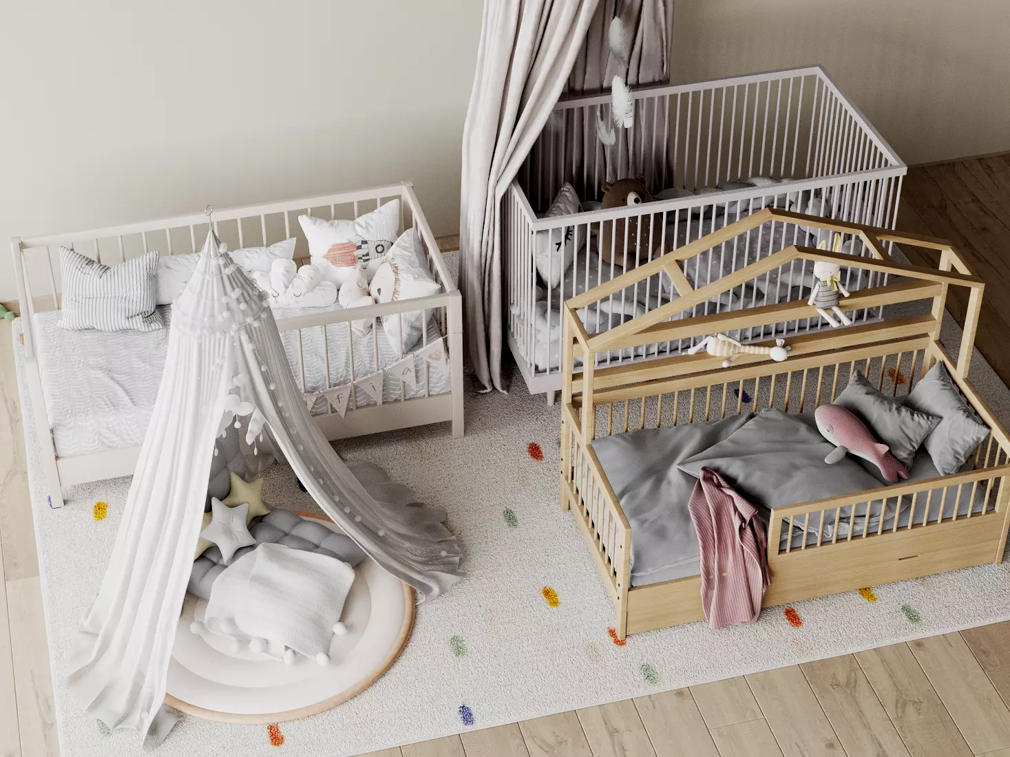 Kids Bed 3D model